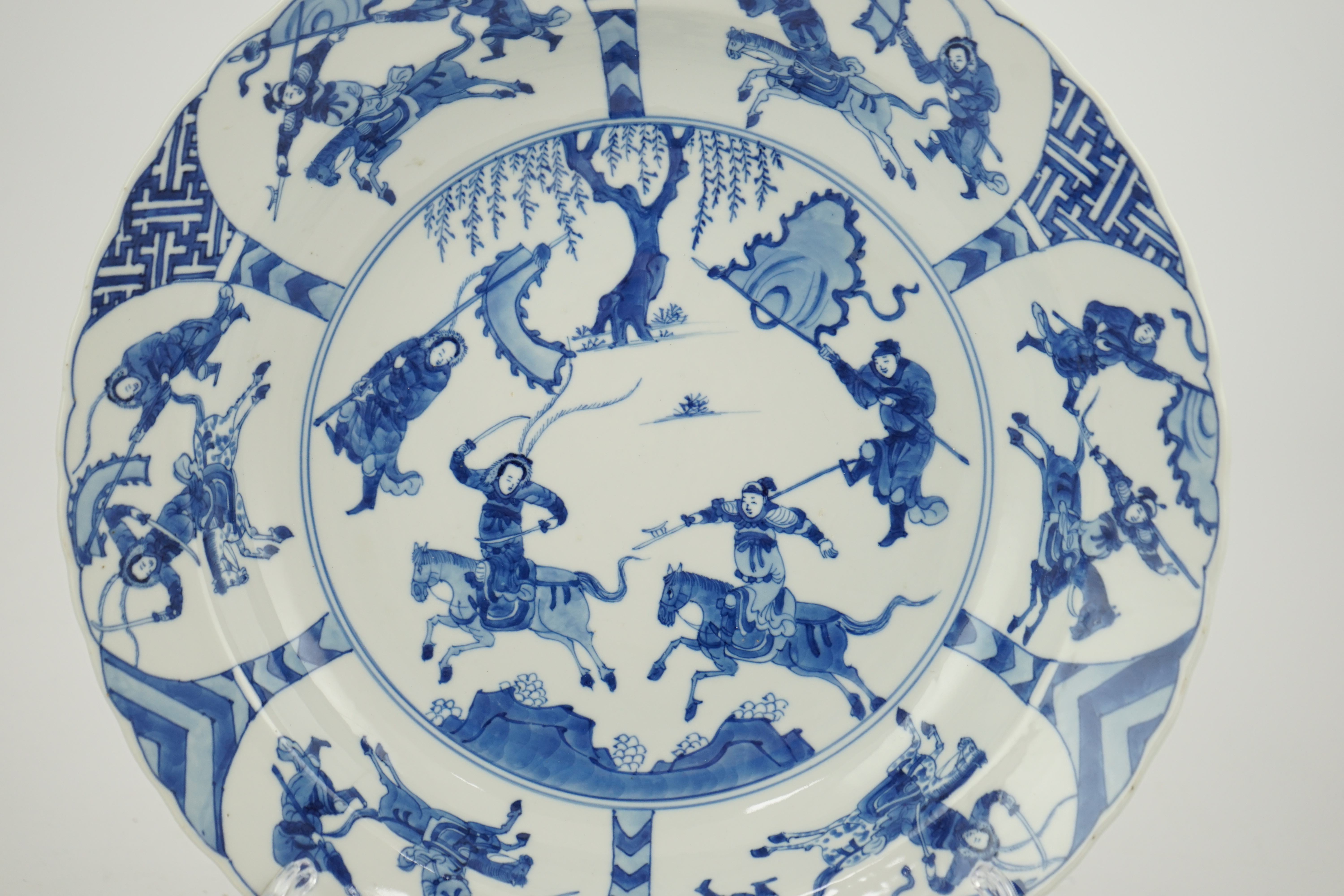 A Chinese blue and white ‘Yang Jia Jiang’ dish, Kangxi period (1662-1722)